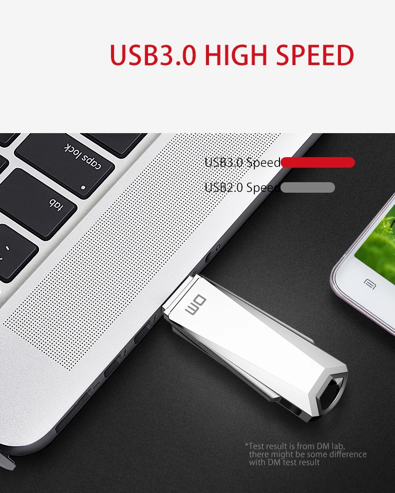 DM PD112 металлический 16 ГБ 32 ГБ 64 Гб 128 ГБ 256 ГБ Высокоскоростной USB 3,0 портативный накопитель флеш-накопитель U диск