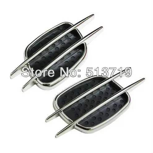 Бесплатная доставка хром черный Универсальный воздухозаборник евро канал