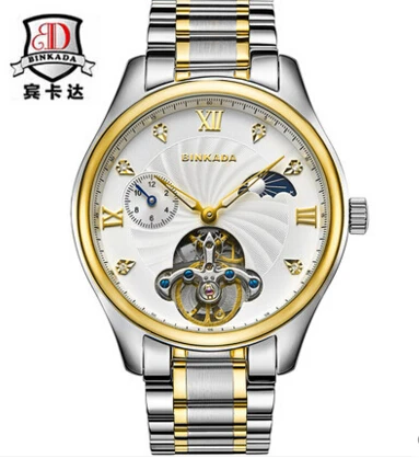 Мужские механические наручные часы BinkadaTurbilon модные мужские 5 А 8002|watch f|watch fashionwatch