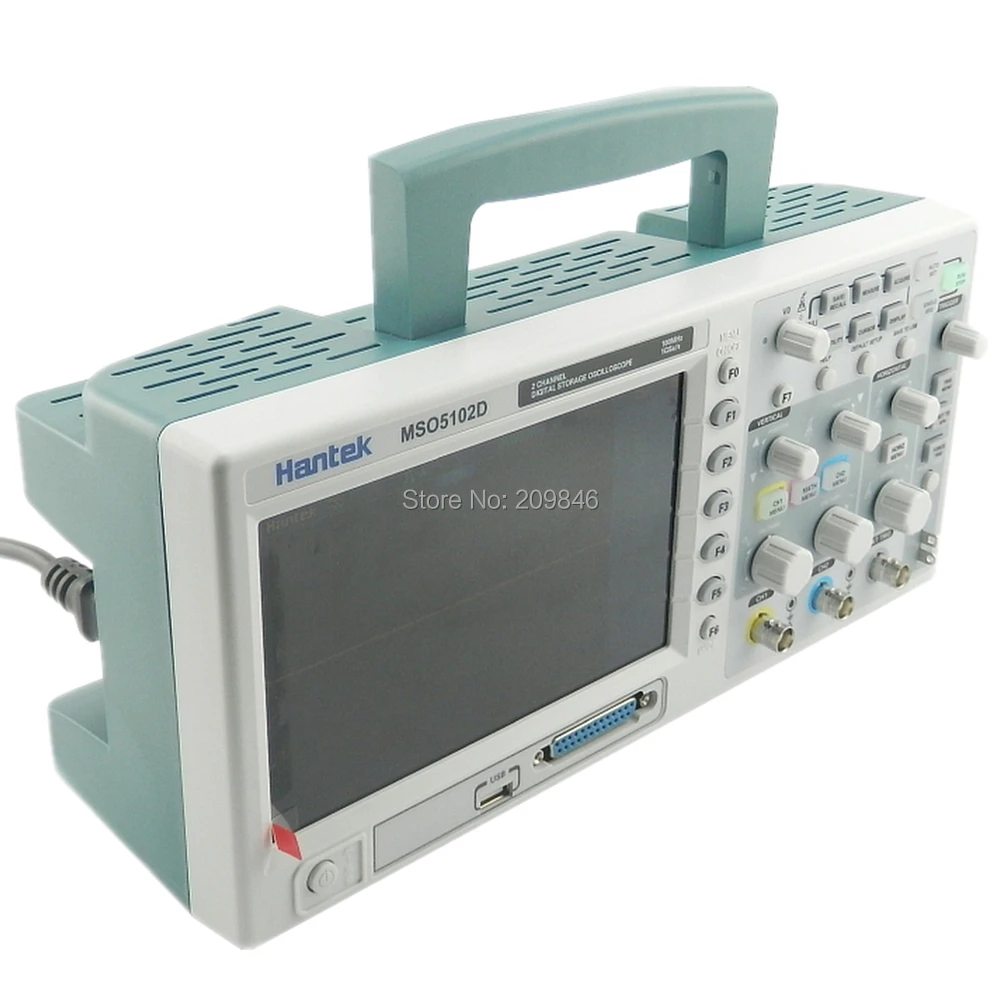 DHL Бесплатная доставка Hantek mso5102d смешанных сигналов цифрового осциллограф 100 мГц
