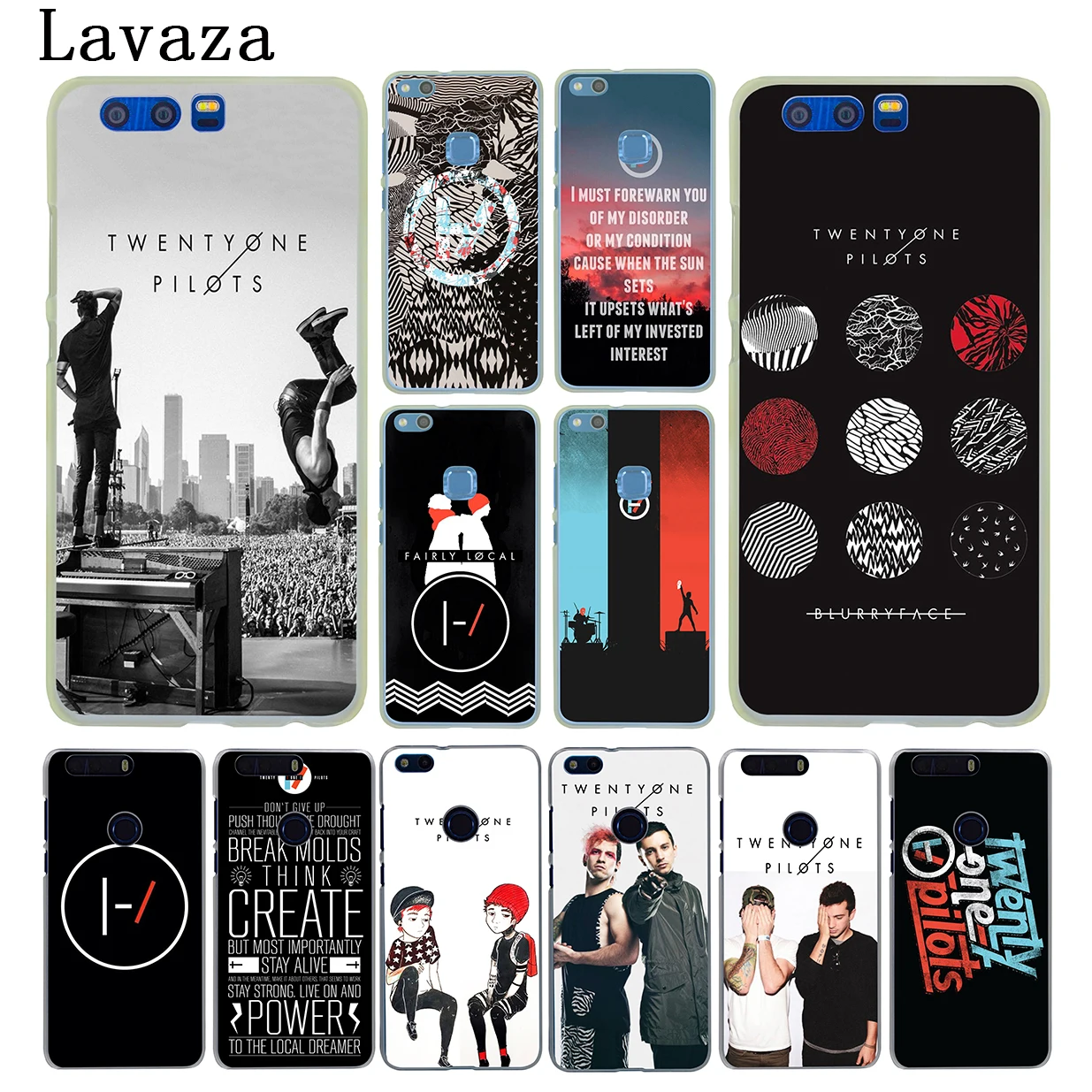 Твердый чехол Lavaza Twenty One Pilots 21 для Huawei Y9 Y7 Prime 2018 2019 Honor 20 10 8 8A 8X 9X 9 Lite 7C 7X 7A Pro|phone cases|case