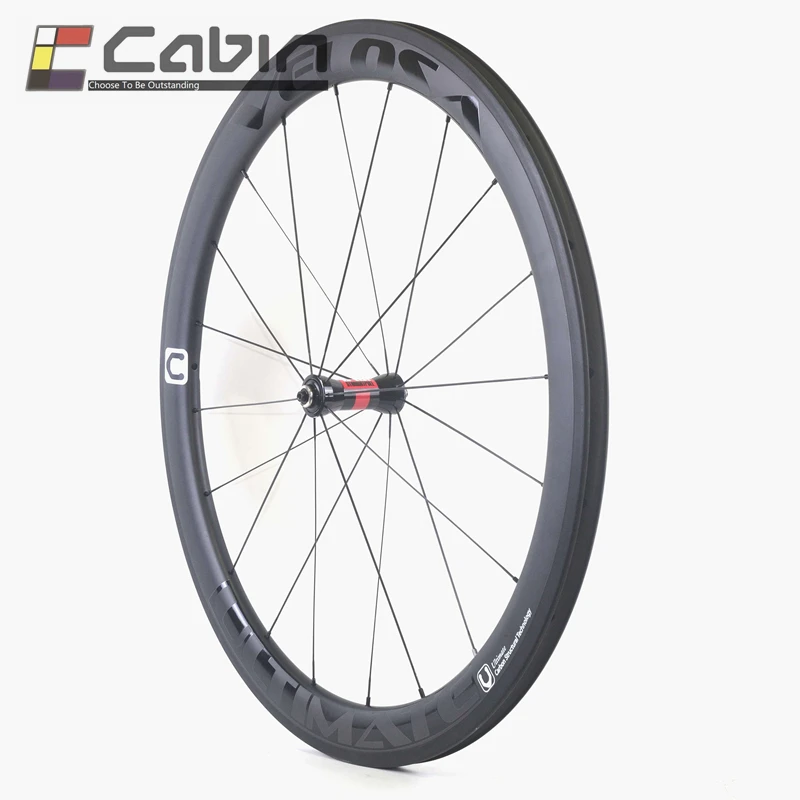 Velosa Ultimate 50 Асимметричный мм полный углеродный велосипедный комплект колес 700C