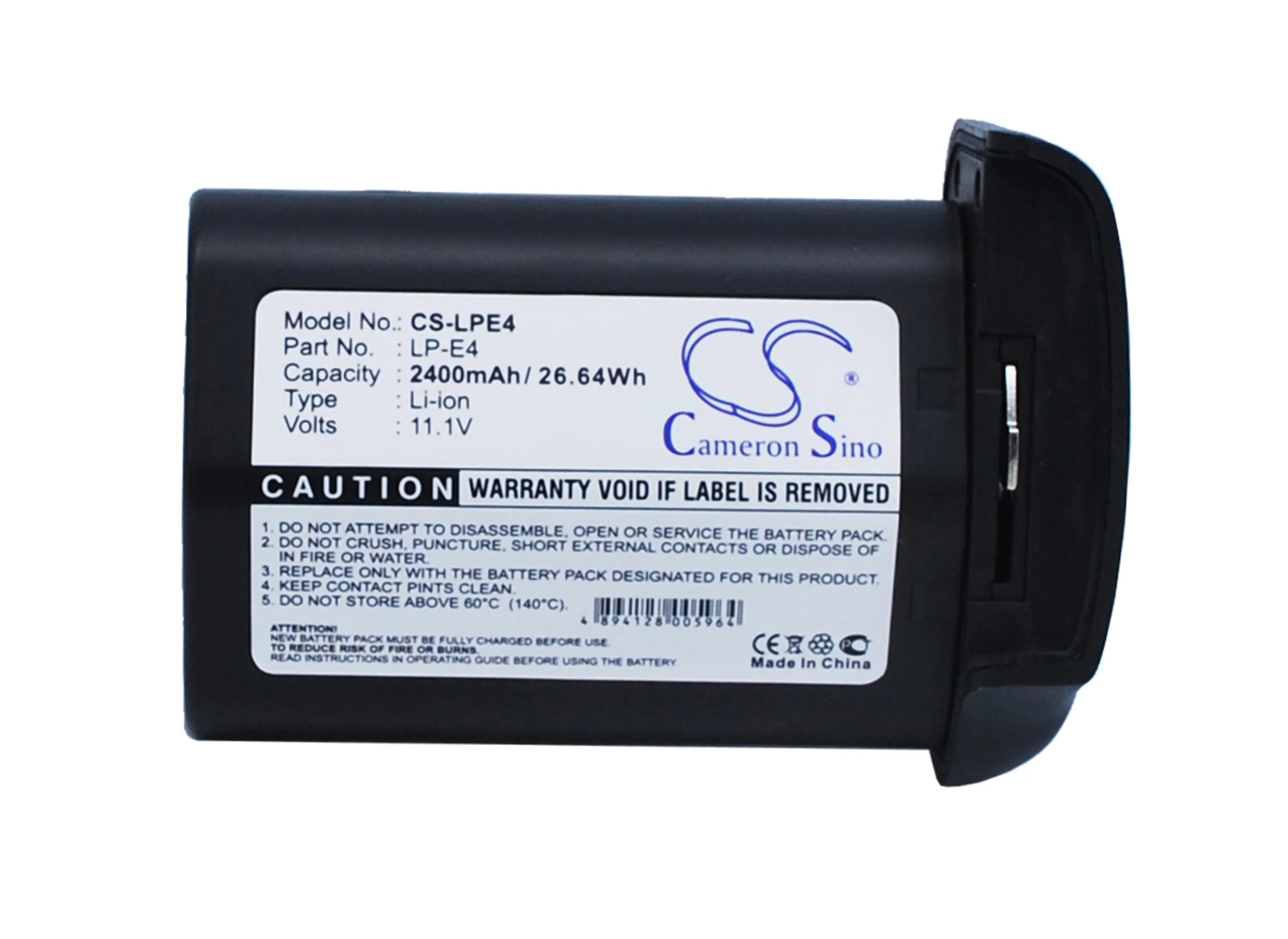 

Cameron Sino 2400mAh Battery For Canon 540EZ 550EX 580EX 580EX-II EOS-1D Mark IV EOS-1D MarkIII EOS-1D X EOS-1Ds Mark III,LP-E4