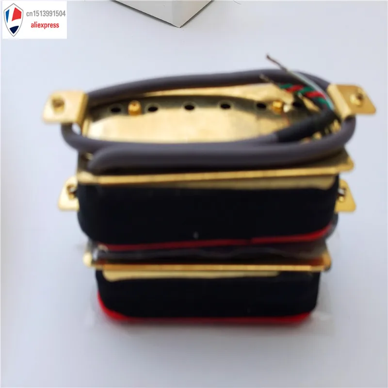 1 комплект магнитная Красная гитара Humbucker Pickup Set перемычка и шея|pickup set|humbucker pickup