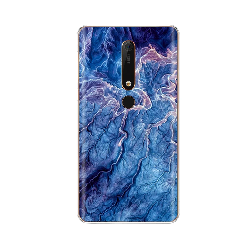 Силиконовый чехол для nokia 6 6,1 8 для nokia 6 чехол для nokia 6. 1 plus Мягкий ТПУ чехол для задней панели телефона чехол бампер узор