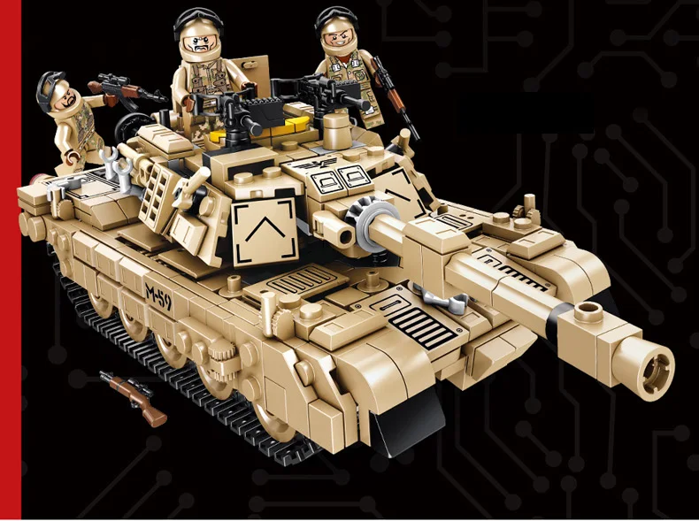 Современные военный счетчик атаки бак 2in1 изменить джунгли команда post batisbricks minifigs блок ww2 армейские фигурки Кирпичи Игрушки
