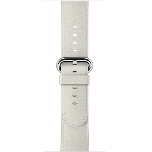 Кожаный ремешок для apple watch Band apple watch 5 4 44 мм, 42 мм, correa, классический наручных часов Iwatch серии 5 4/3/2/1 ремешок на запястье браслет ремень - Цвет ремешка: White