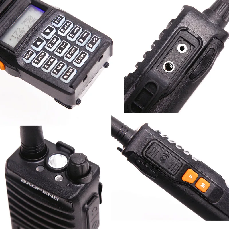 Рация Baofeng UV 82(II) 8 Вт/4 Вт/1 Вт два диапазона 136 174/400 520 МГц настоящий двустороннее