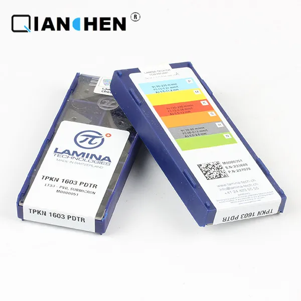 

Genuine original high quality high-performance LAMINA TPKN 1603 PDTR LT30 (10pcs/lot) tungsten Carbide Cutting tools inserts