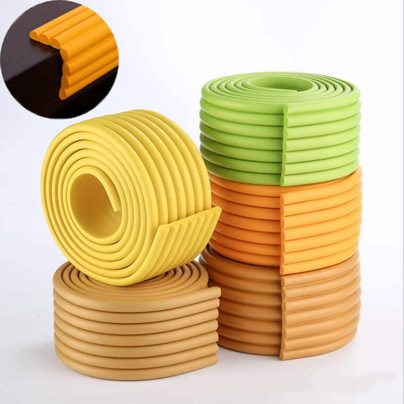 Tira protectora de mesa para ni&ntilde;os, productos de seguridad para beb&eacute;s, borde de vidrio, muebles, barra de choque de terror, protecci&oacute;n de esquina, 12 colores, 2M-4