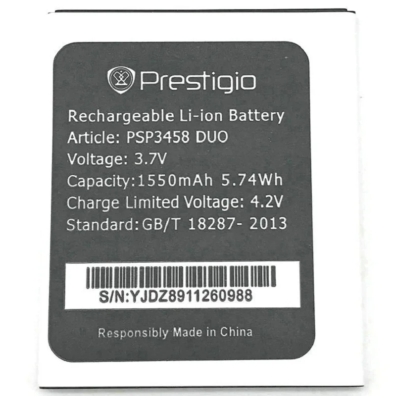 

PSP3458 DUO battery for Prestigio MultiPhone PSP3458 DUO PSP 3458 Accumulator Mobile Phone Batteries