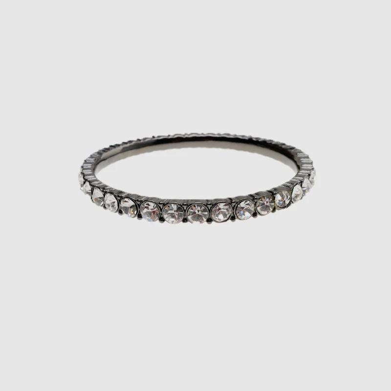 Бутик amorita простые черные инкрустированные браслеты|bangle brand|bangle designerbangles fashion |