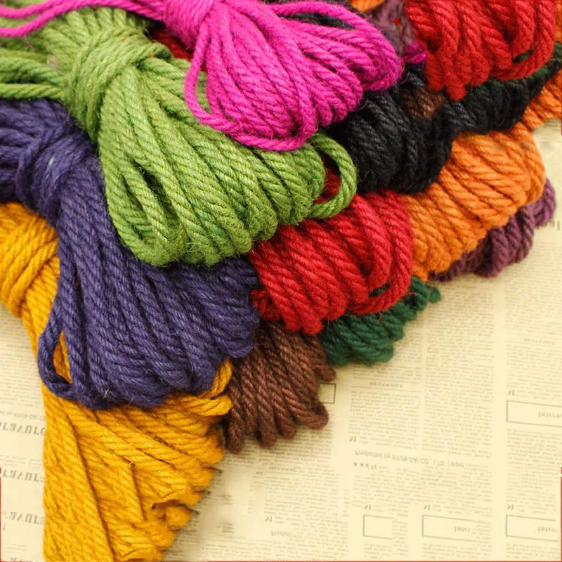 Meetee 5/10M Natural Hessian Hemp Rope Wedding Wrapping Cords for DIY Christmas Party Decoration Accessories AP559 | Дом и сад