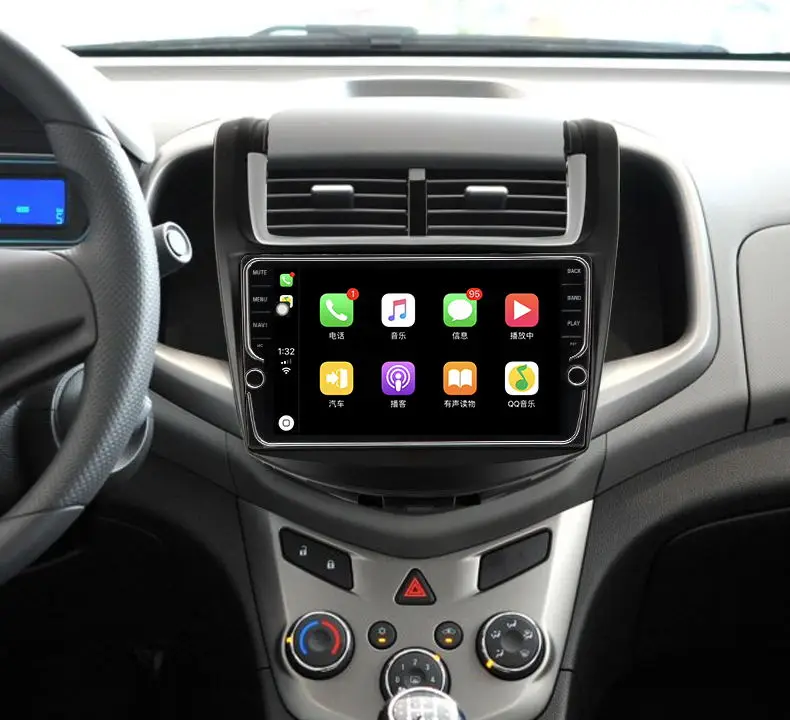 9 дюймов android 8,1 Автомобильный мультимедийный gps навигационная система для Chevrolet AVEO 2011- встроенный 32EQ