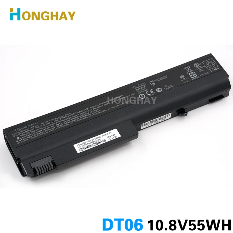 Honghay DT06 ноутбука Батарея для HP Compaq 6510b NC6100 NC6105 NC6120 NC6200 Nc6300 Nc6400 NX5100 NX6130 NX6120 NX6140
