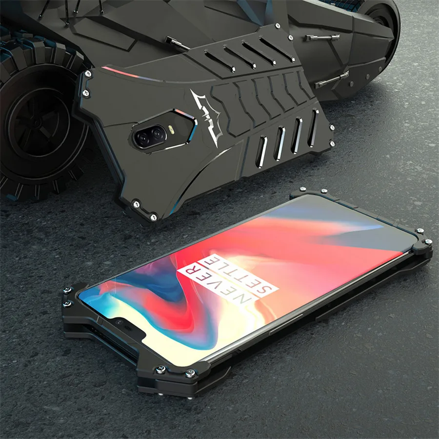 Чехол для Oneplus 6 Роскошный металлический алюминиевый чехол серии Бэтмен Doom One Plus