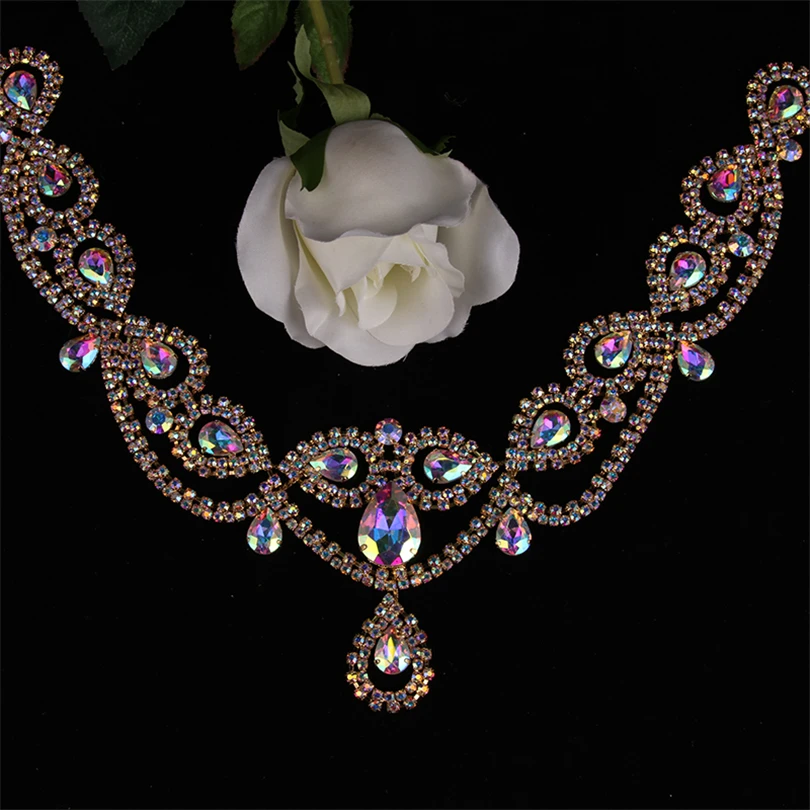 Cusack Bling V Necklace декольте хрустальные аксессуары для волос аппликации свадебных