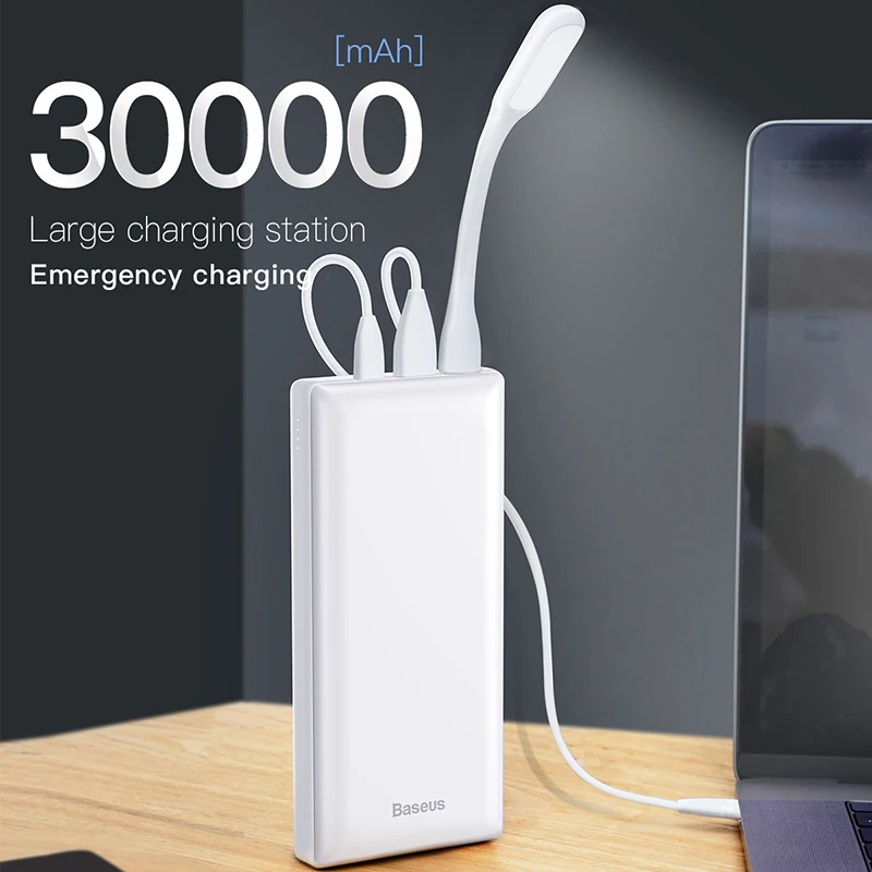 baseus power bank 30000mah powerbank usb c fast poverbank for xiaomi iphone 12 pro portable external battery charger pover bank free global shipping