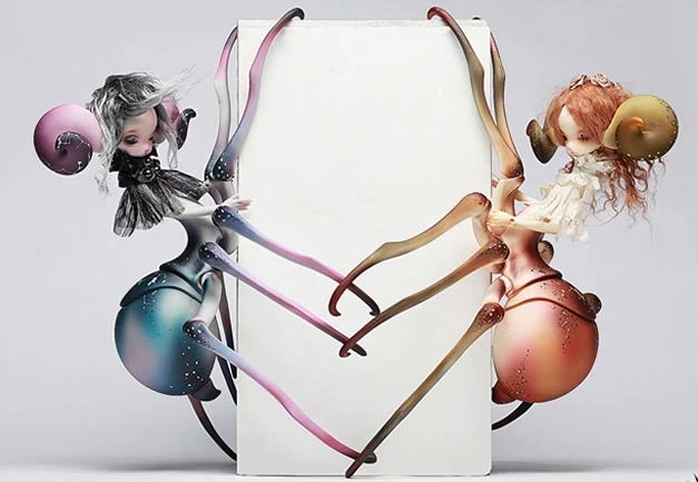 Ню BJD Женский Эльф паук мастера SD куклы модельная фигурка из смолы игрушка в