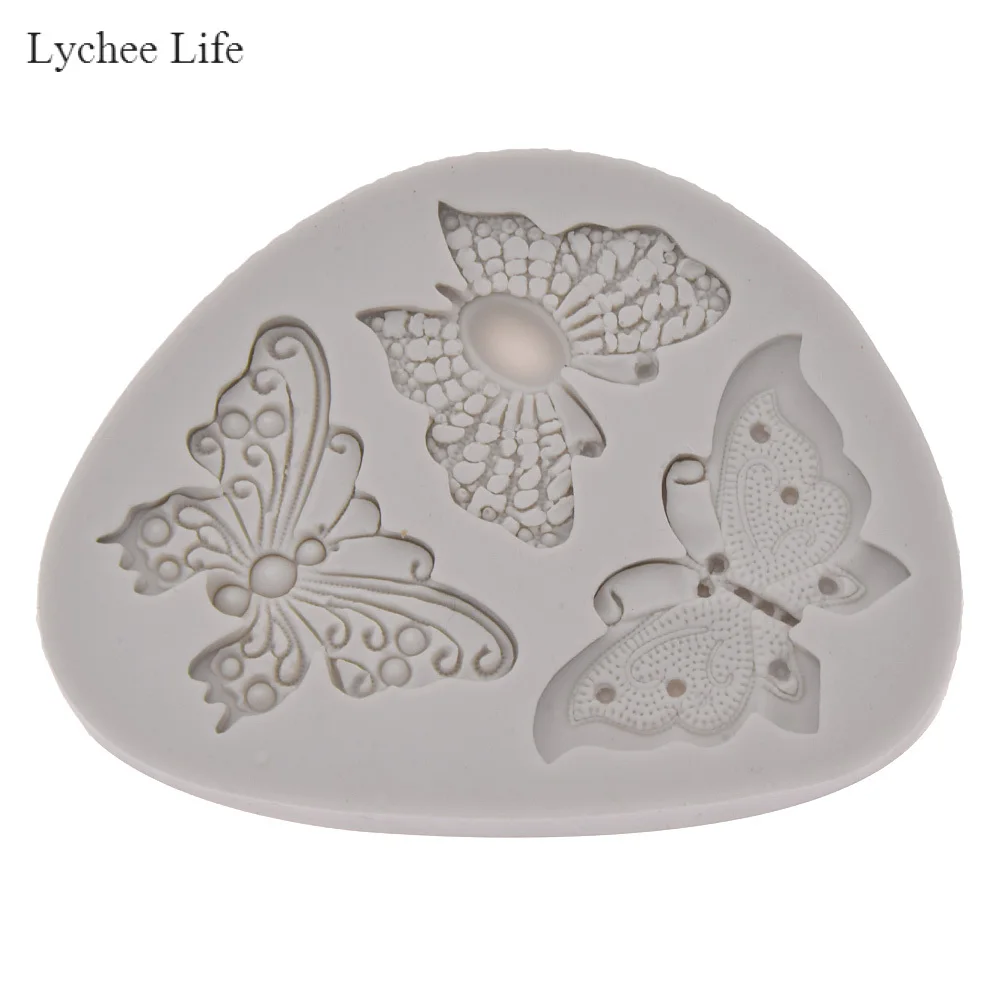 Lychee Life 3D бабочка полимерная глина силиконовые формы сделай сам настенные