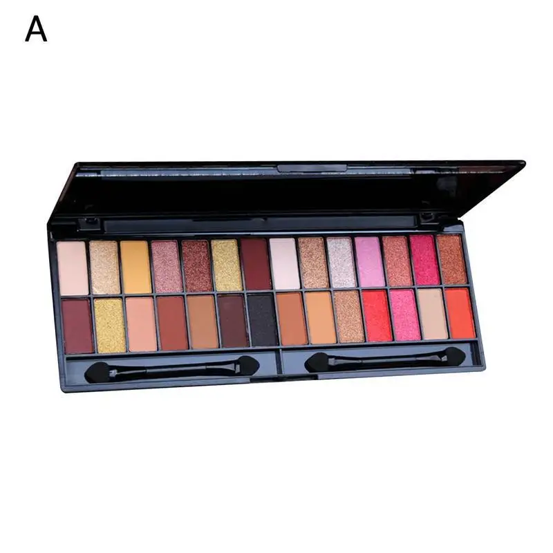 CmaaDU 28 Color Matte Eyeshadow Palette Glitter Eye Shadow Nude Makeup With Brush Highlighter Shimmer Make Up Pigment - Цвет: A