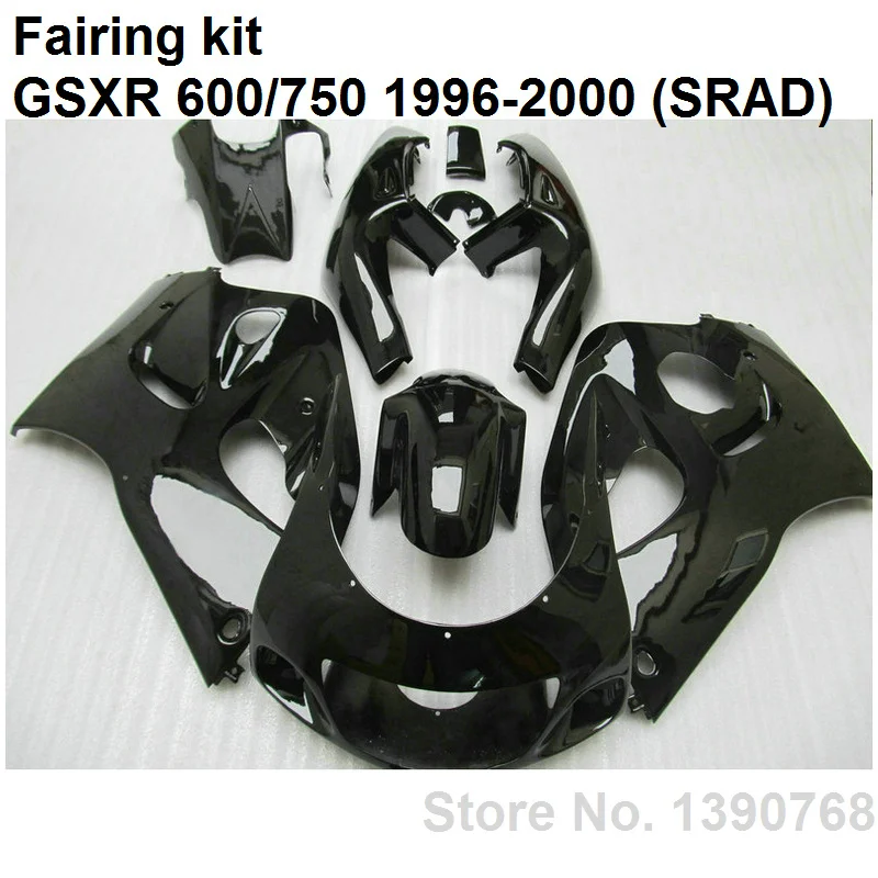

Fit for Suzuki fairings for GSXR600 96 97 98 99 00 black fairing kit GSXR750 1996 1997 1998 1999 2000 LV02