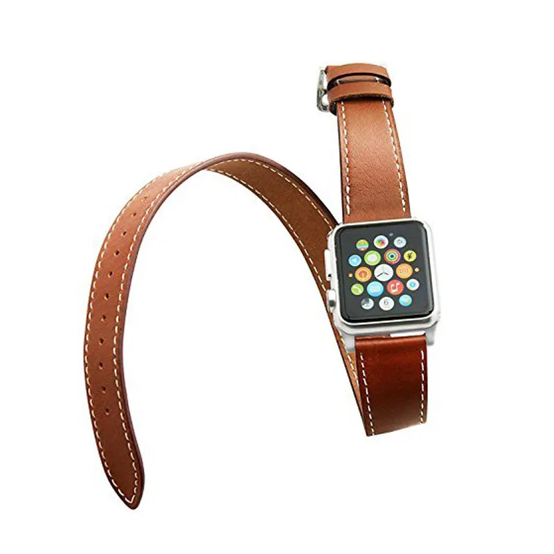 V MORO для iWatch Apple Watch ремешок из натуральной кожи двойные ремешки часов APPLE 38 мм 3