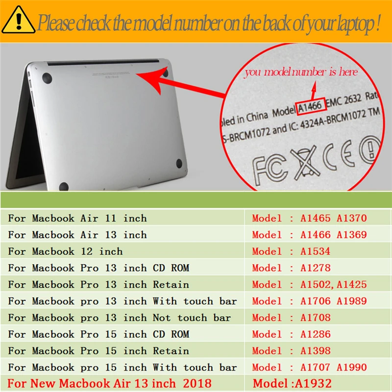 Для Macbook Air 13 2018 A1932 наклейка для ноутбука Apple macbook Pro Retina 11 12 15 Защитная пленка