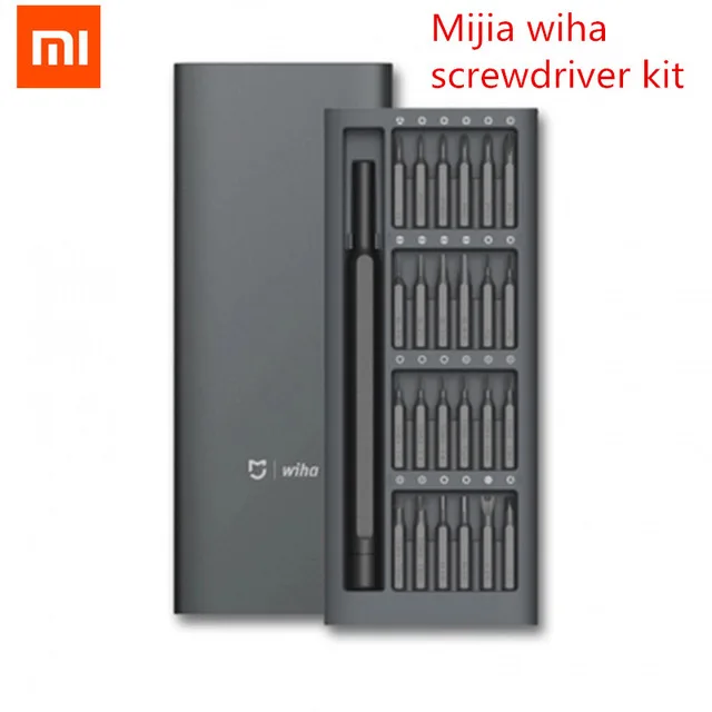 Набор отверток Xiaomi Mijia Wiha комплект из 24 магнитных насадок с алюминиевым кейсом |