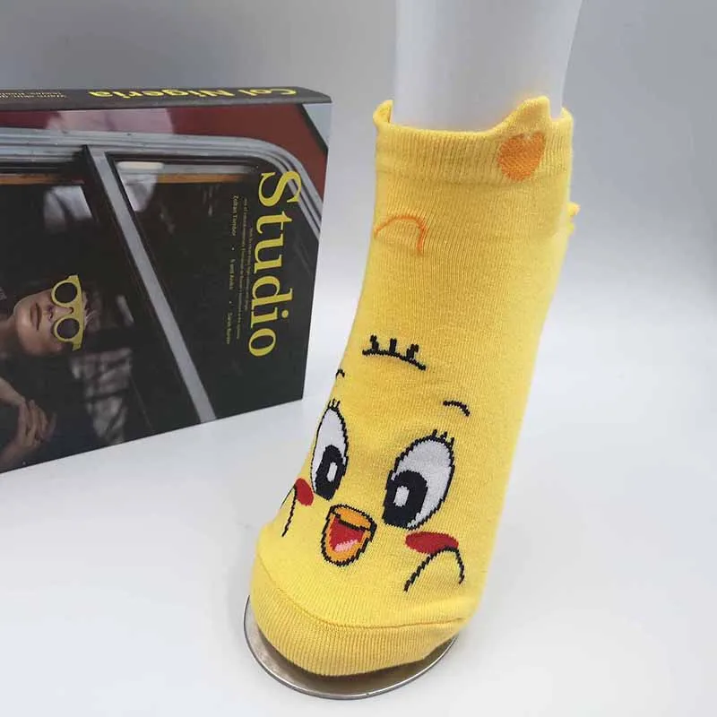 Милые Женские повседневные хлопковые носки с героями мультфильмов looney tunes