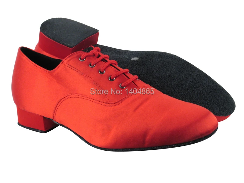 

KEEWOODANCE 2019 NEW HOT RED satin ballroom Latin mens dance shoes FREE SHIPPING- KeeWooPlaza