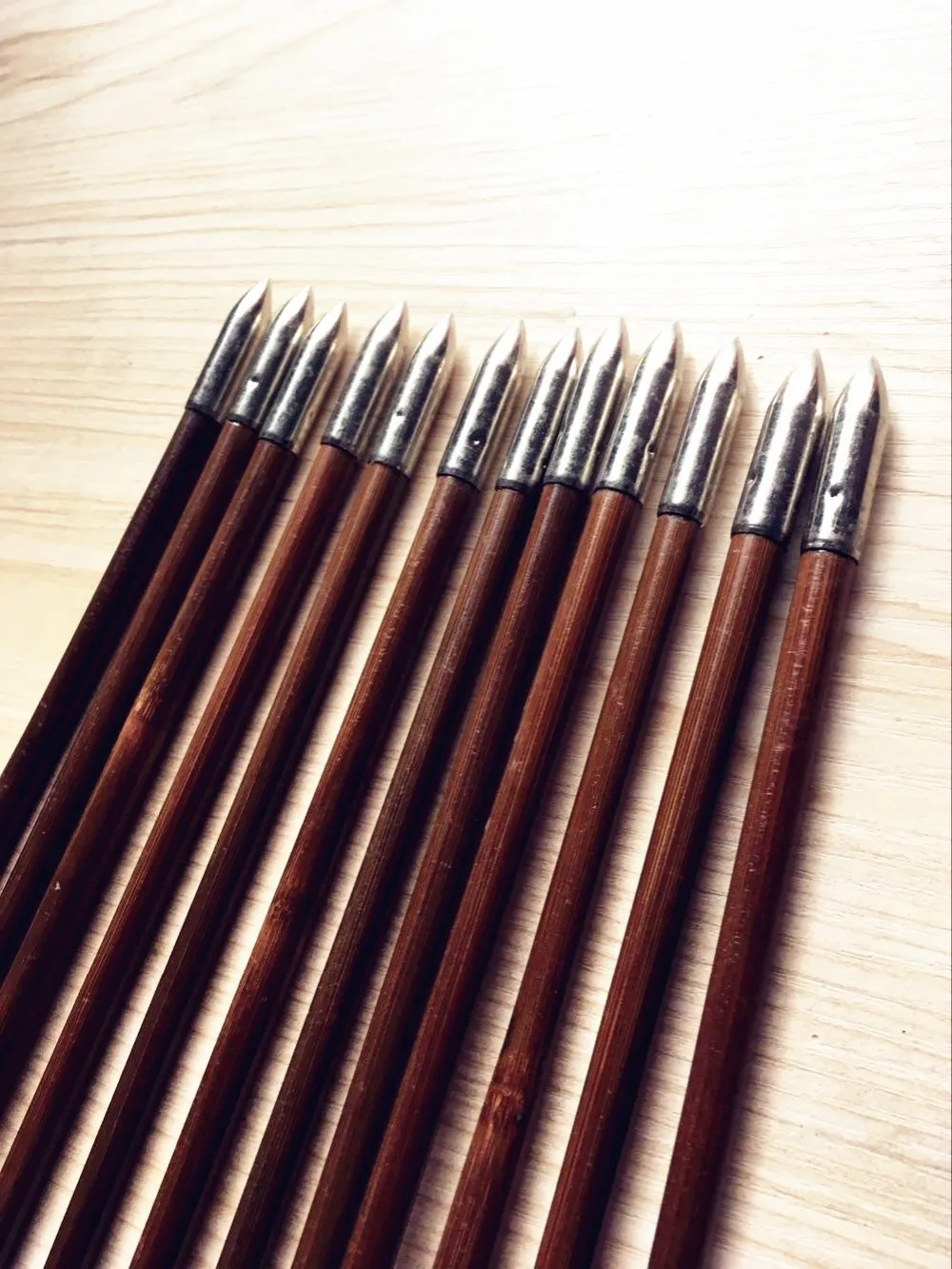 Новые 12PK бамбуковые стрелы ручной работы для длинный лук стрельбы охотники