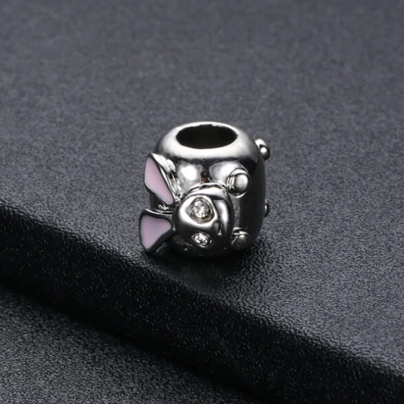 1pc Europe Rabbit Mouse Owl Bow Beads Fit Original Pandora Charm Bracelet Jewelry Diy Making Gift ENM662 | Украшения и аксессуары