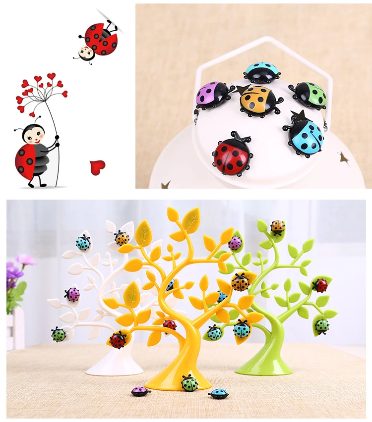 Новые Lucky Tree настольные напоминалки клип каваи фото держатели заметок многофункциональное украшение Магнитный пластиковый стол карты лотки для документов
