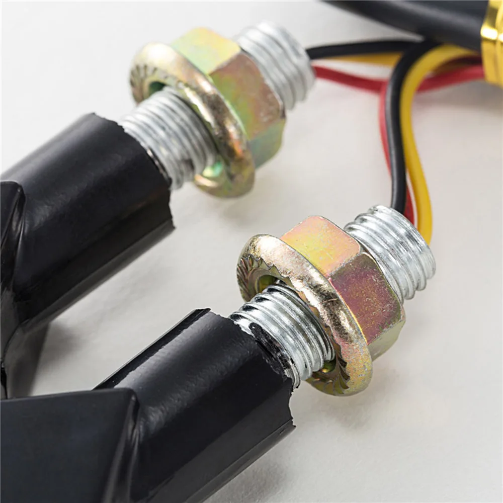 4Pcs LED Motorcycle Turn Signals Running Water Taillight Motorcycles Flashing Signal Indicator |