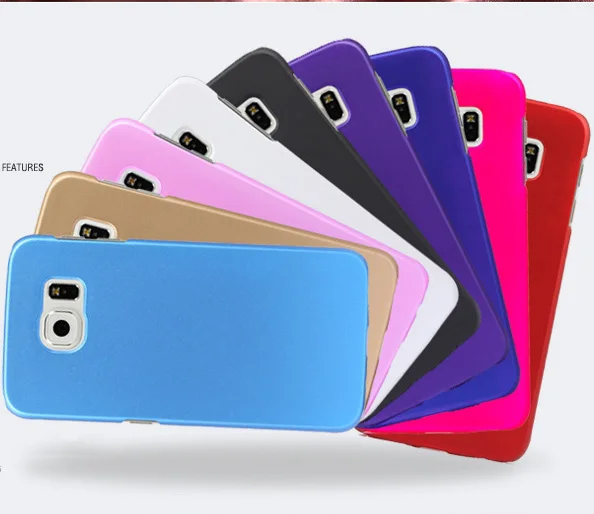 Простой цветной жесткий чехол для телефона из ПК Samsung Galaxy S3 S4 S5 S6 S7 S8 Edge Mini Neo SIII A3 A5