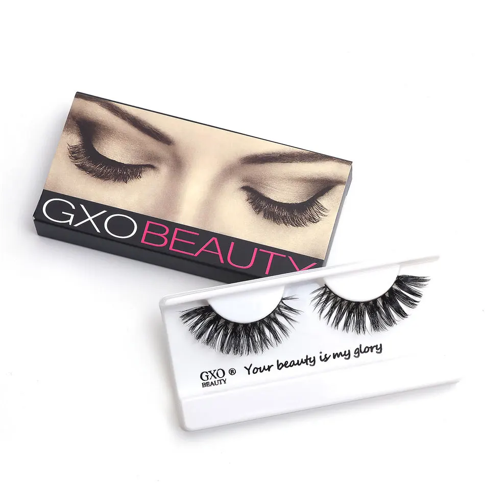 GXO BEAUTY 1 Pairs Mink Eyelashes Natural Long 3d False Lashes Hand Made Makeup Eyelash Extension -N1/82 | Красота и здоровье