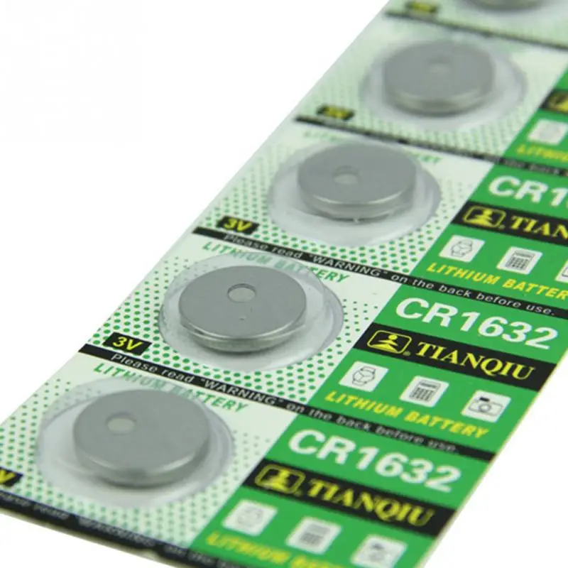 5pcs CR1632 Button Cell 3V Remote Car Controller Lithium Battery for electronic appliances |