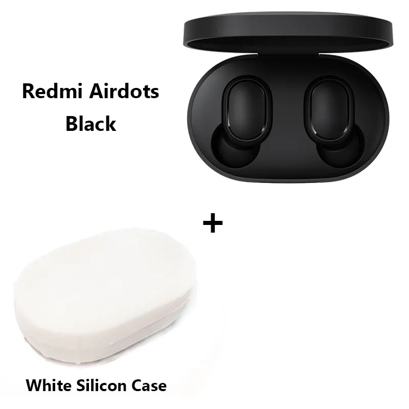 Xiaomi Redmi Airdots TWS Bluetooth наушники, стерео бас беспроводная гарнитура шумоподавления с микрофоном Handsfree наушники AI управление - Цвет: add white case