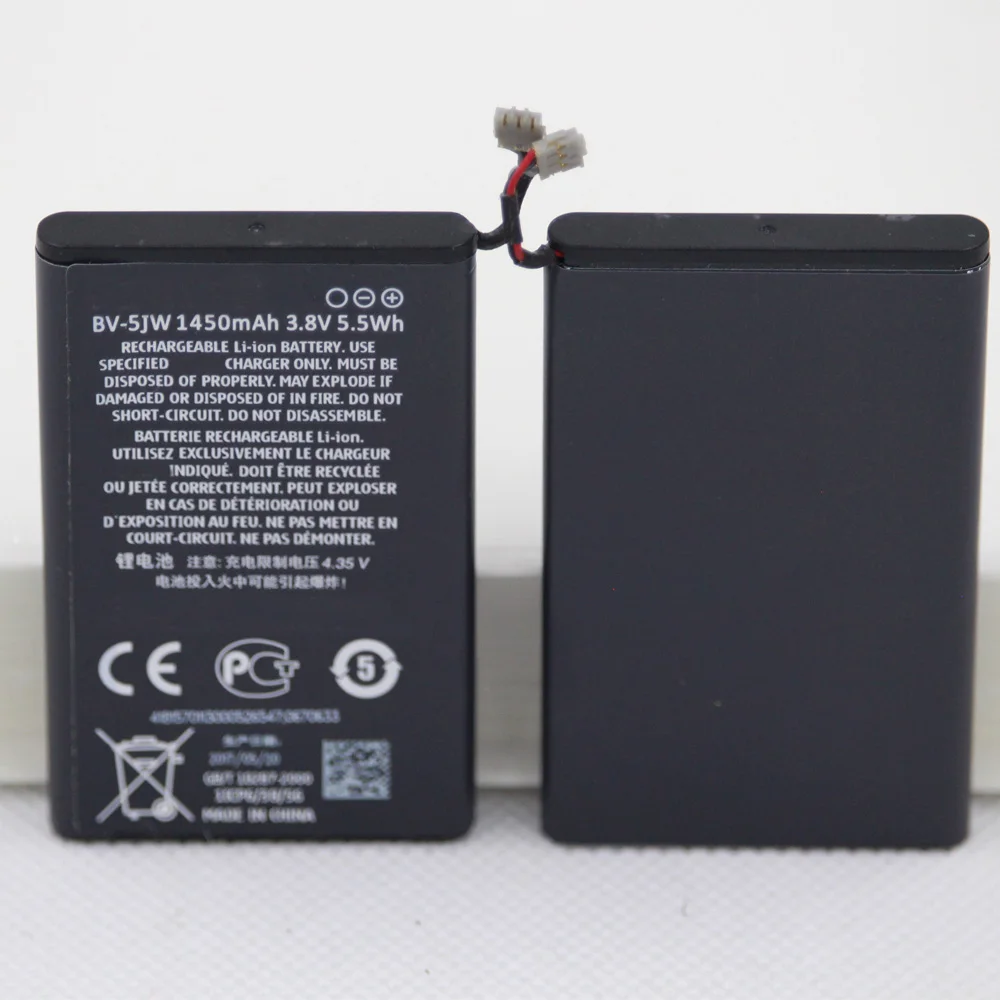 

5 шт./лот Новый аккумулятор для Nokia Lumia 800 800C N9 N9-00 BV5JW 1450mAh BV-5JW мобильный телефон внутренний сменный аккумулятор