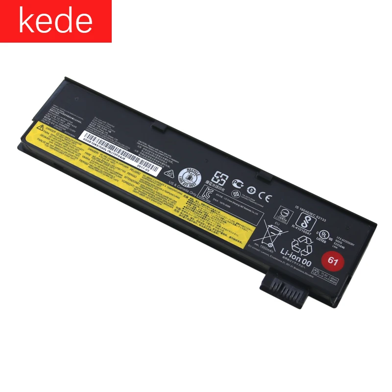 Kede аккумуляторная батареядля ноутбука lenovo Thinkpad T470 T570 P51S 01AV427 01AV423 SB10K97580 11,4 V 2.1Ah/24WH