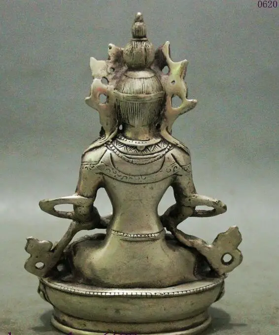 6 &quotтибетская буддистская Серебряная Амитаюс долголетка богиня с изображением