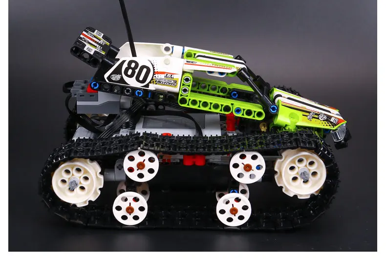 20033 Technic RC трек дистанционного управления гоночный автомобиль набор совместим с 42065 строительными блоками Кирпичи Детские игрушки Подарки