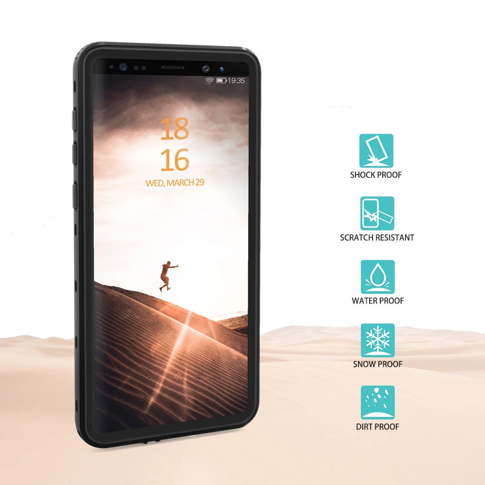 Плавательный IP68 водонепроницаемый фонарь для погружения в воду чехол Samsung Galaxy Note