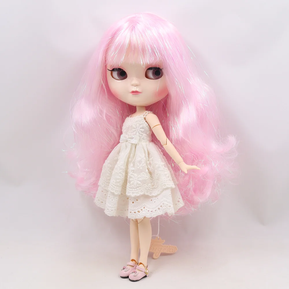 Фабрика ICY Fortune Days кукла азон для суставов 30 см белая кожа блестящие розовые