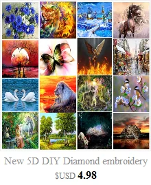 Домашний декор узоры для вышивки DIY 5D алмазная картина синие и белые ромашки вышивка крестиком Алмазная вышивка Стразы