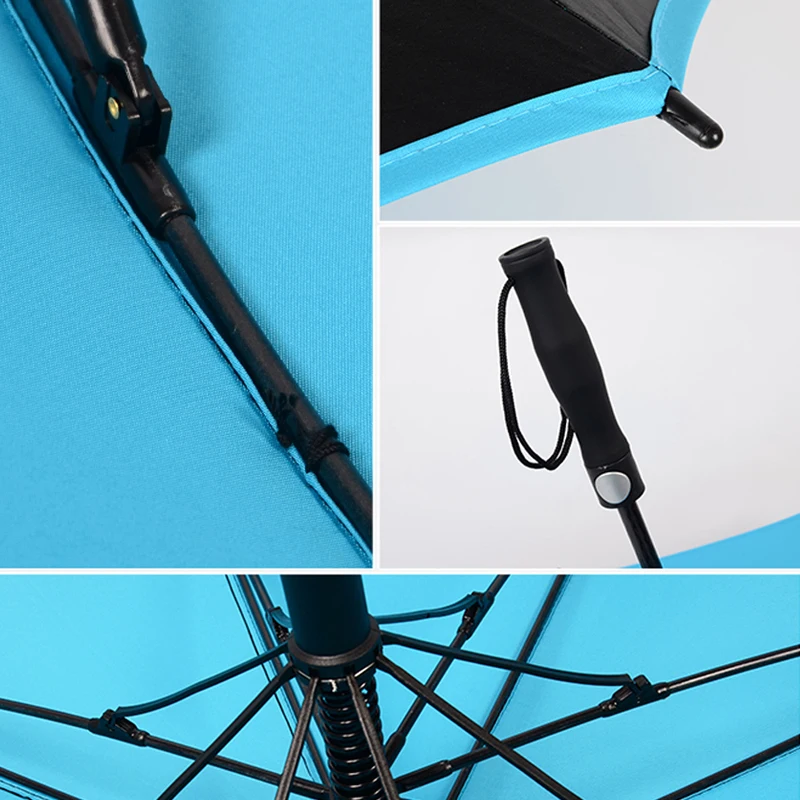 Мощный ветрозащитный Полуавтоматический зонт EasyZreal для гольфа большой