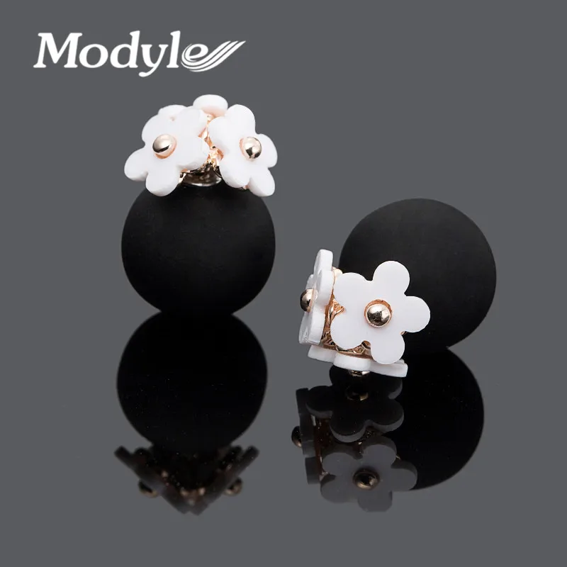 Mostyle новые модные женские роскошные брендовые серьги, индивидуальные Двойные серьги-гвоздики в виде цветка для женщин