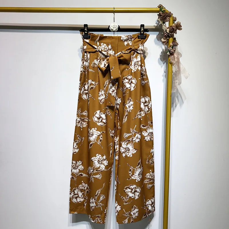 2019 новый весенний BF Стиль Одна кнопка Женский блейзер с цветами Высокая талия Tide