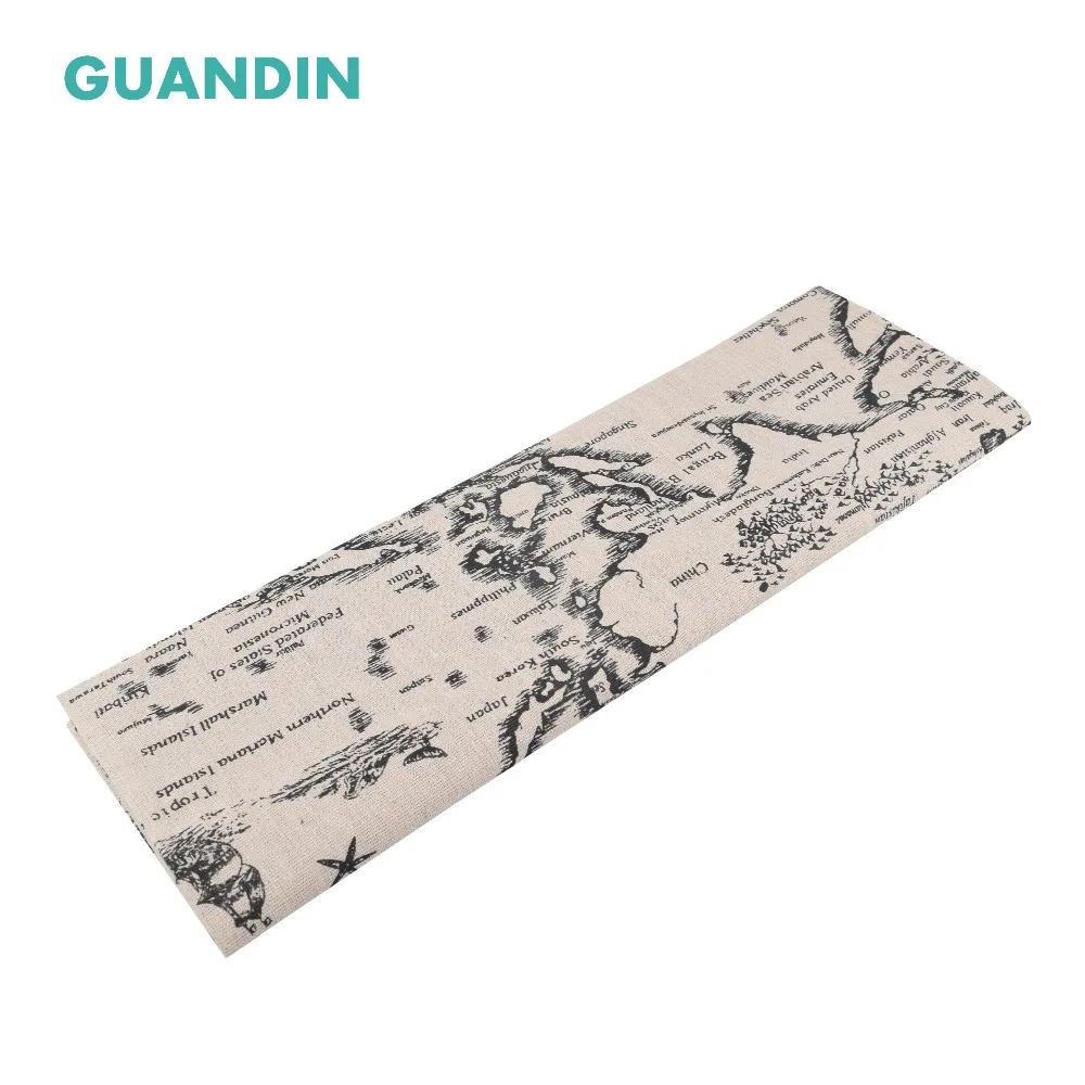 GUANDIN ткань из хлопка и льна с принтом для квилтинга/шитья своими руками/скатерть